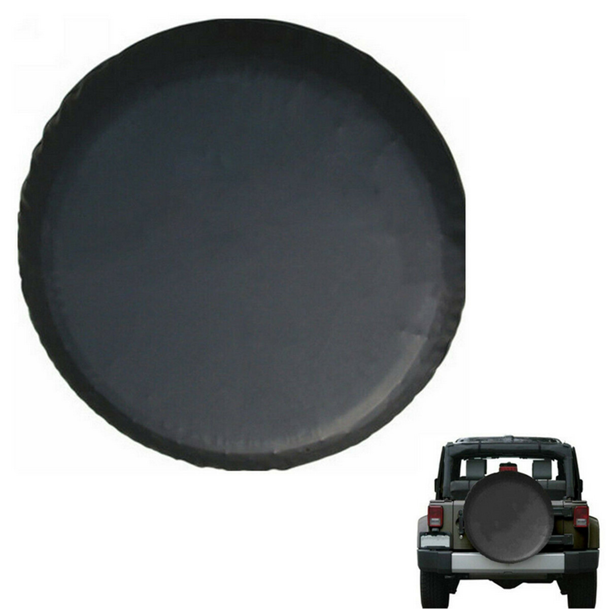 Spare Tire Cover Tyre Wheel Protector PVC Leather For 17in Wheel Car Accessories