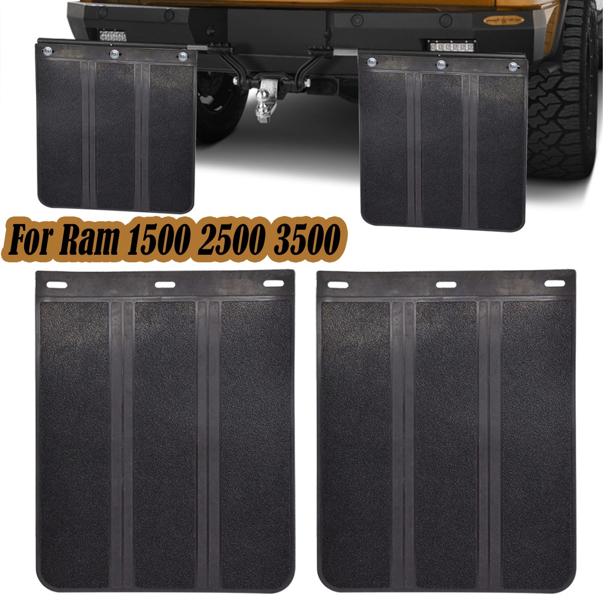 Mud Flaps Mudguards Splash Guards Rubber For Dodge Ram pickup 1500 2500 3500