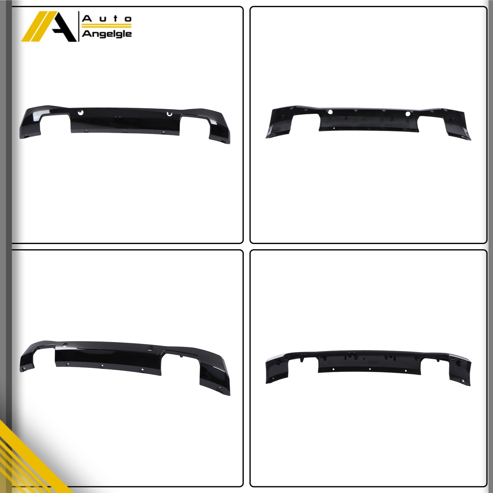 Front Lower Valance Panel W/ Sensor Holes Black For Ford Ranger 2019- 2022 2023