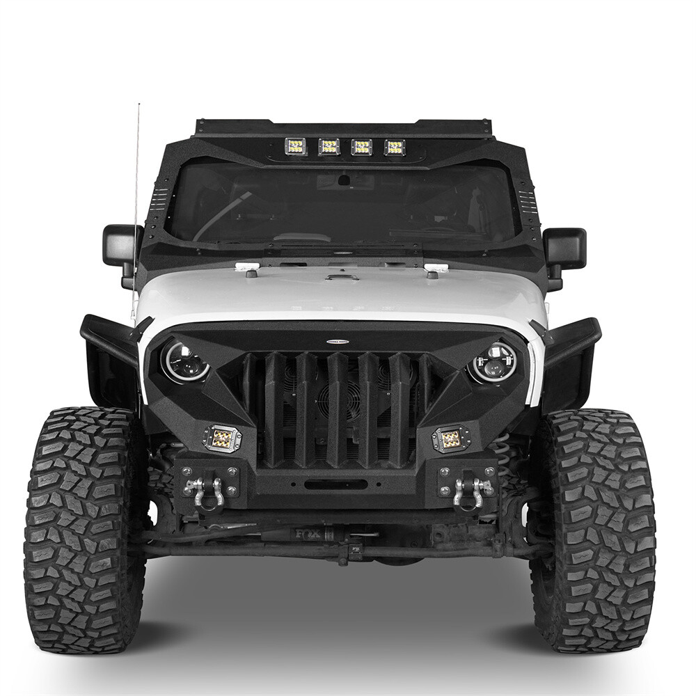 Windshield Frame Cover Roof Sun Visor Cowl Body Armor for 07-18 Jeep Wrangler JK