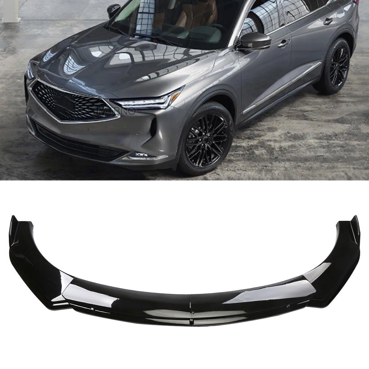 Glossy Black Front Bumper Lip Spoiler Splitter Body Kit For Acura MDX SUV N