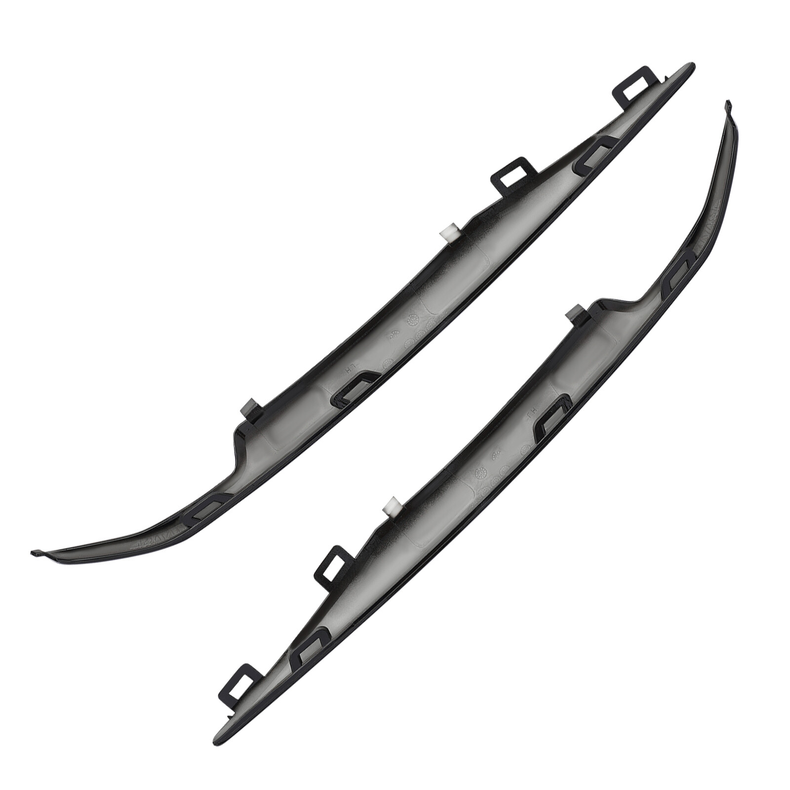 Black Front Left+Right Bumper Trim Set For 2015-2020 Cadillac Escalade Fits ESV