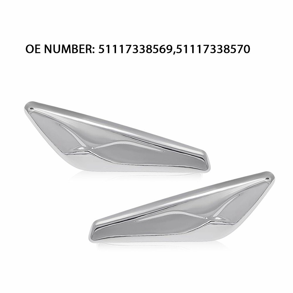 For 2015- 2017 BMW X3 F25 BMW X4 F26 Chrome Side Fender Trim Front Left & Right