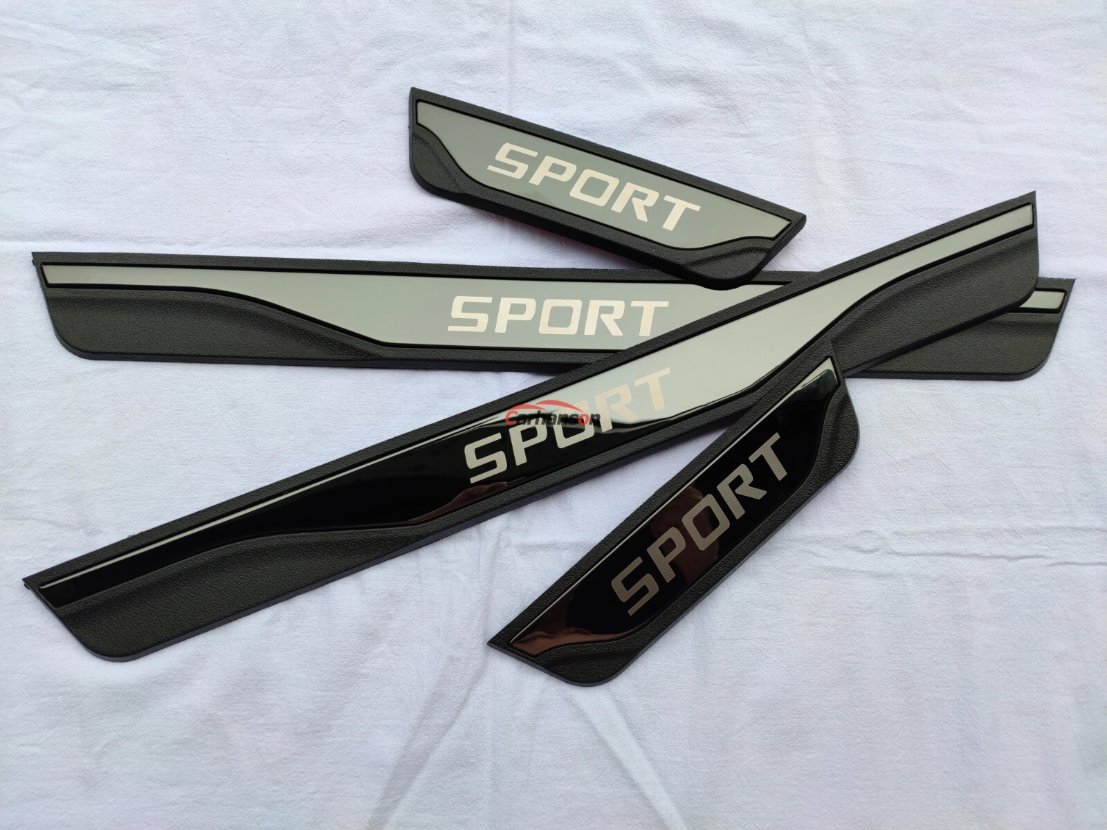 Glossy Black Door Sill Protector Scuff Plate For Subaru Impreza Car Accessories