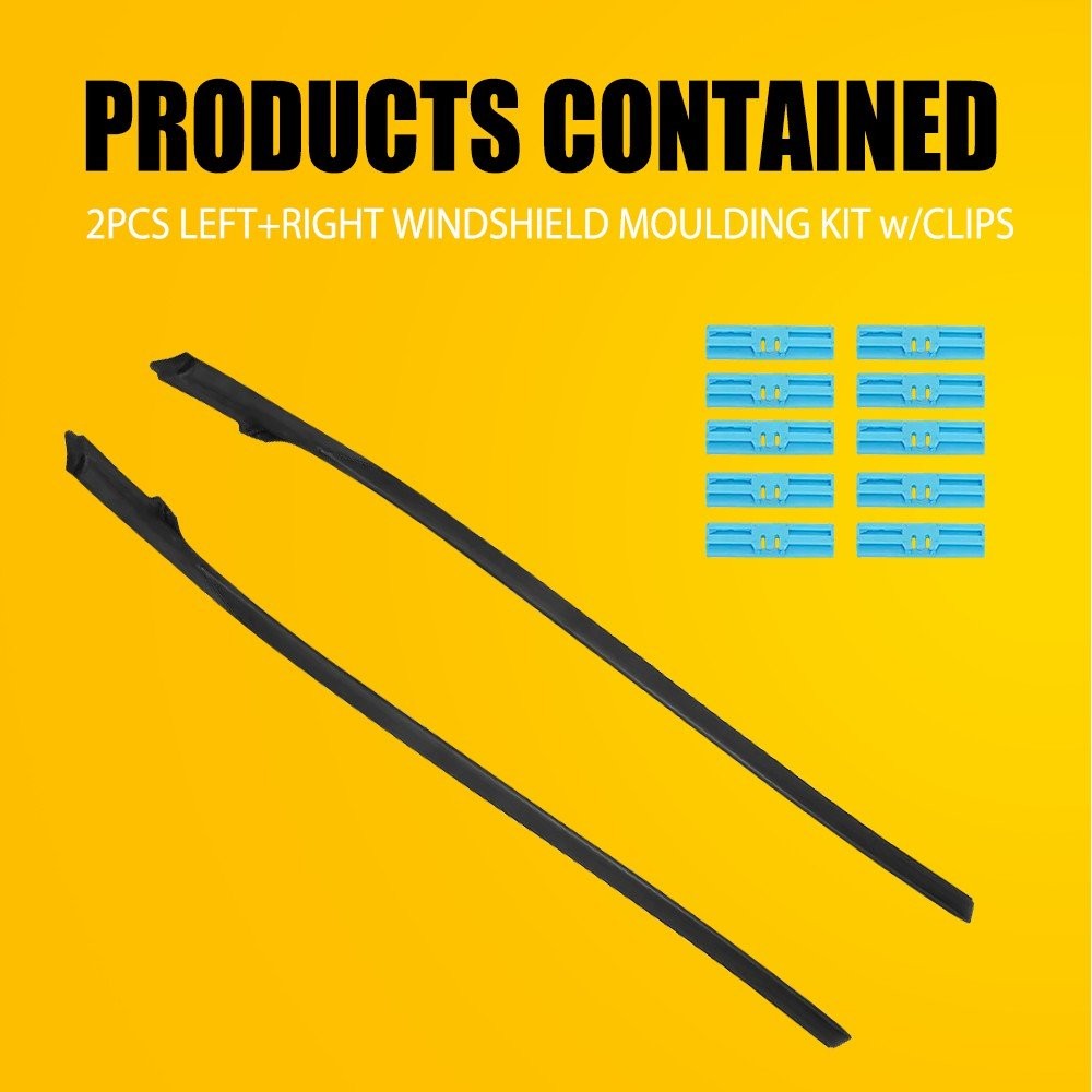 2X Windshield Moulding Kit w/Clips Left & Right For 2006-2013 Lexus IS250 IS350