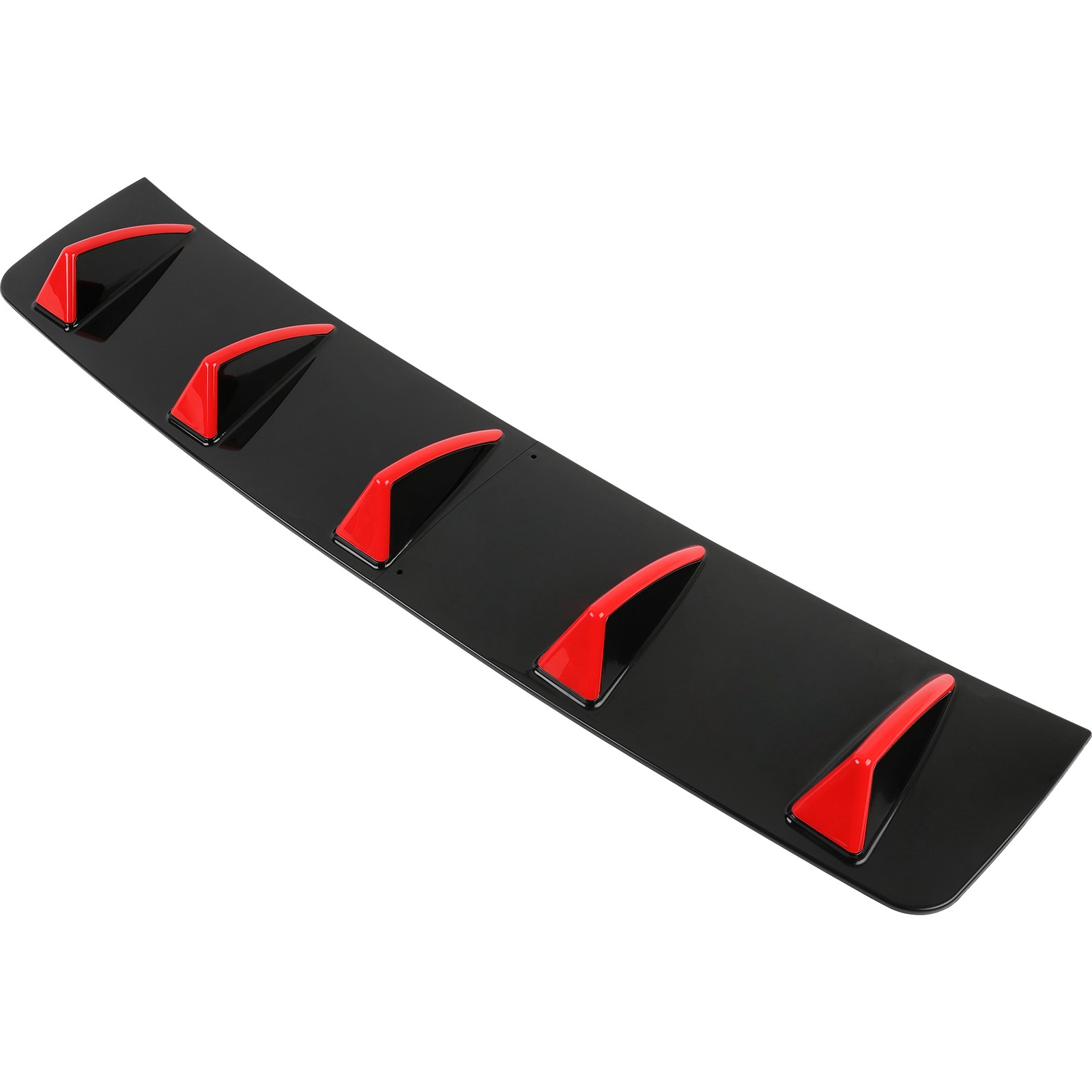 Rear Diffuser 5 Fin Bumper Lip Splitter Spoiler Body Kit For Acura TL 2004-2008