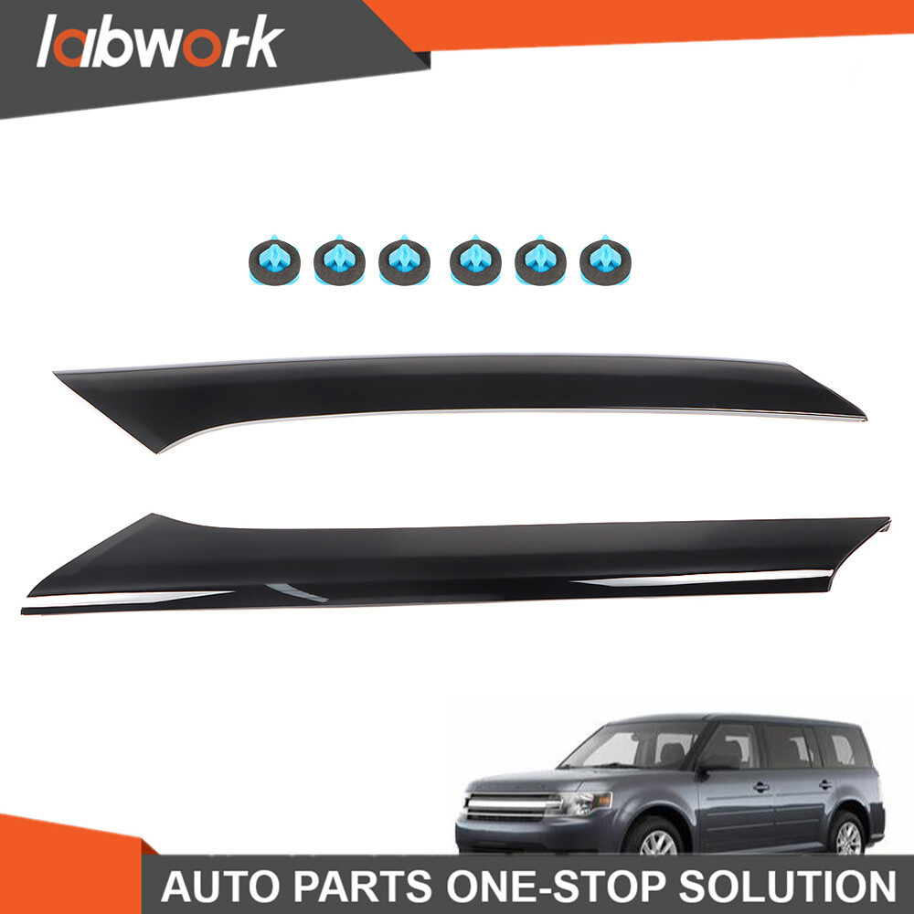 Labwork Windshield Outer Pillar Trim Left+Right Side For 2009-2018 Ford Flex