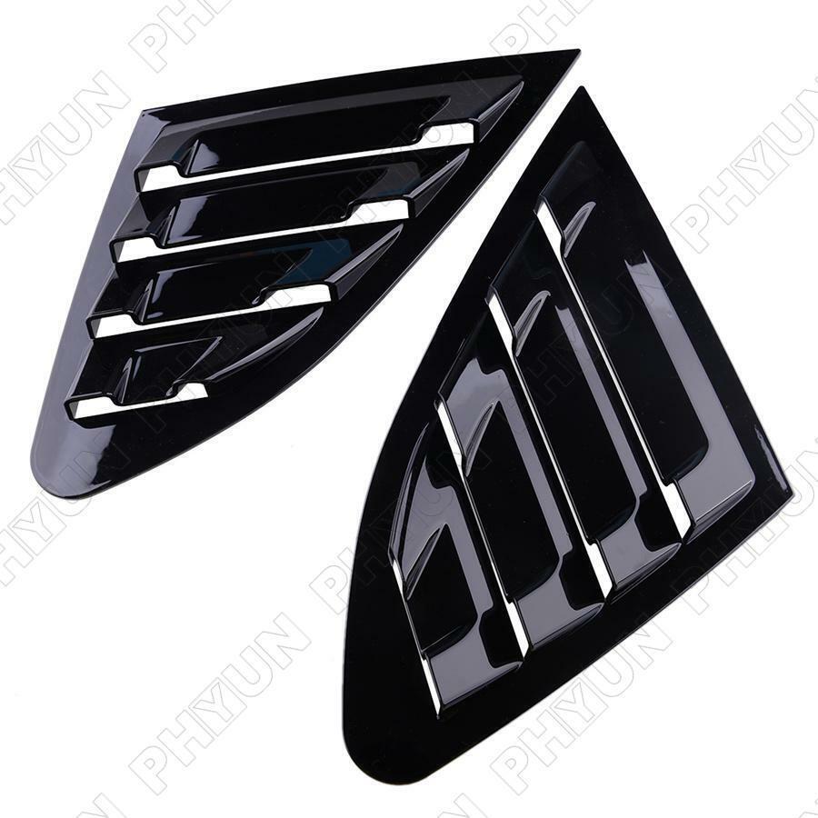 2 x Glossy Black Window Louvers Shutter Cover For Chevrolet Malibu XL 2016-2020