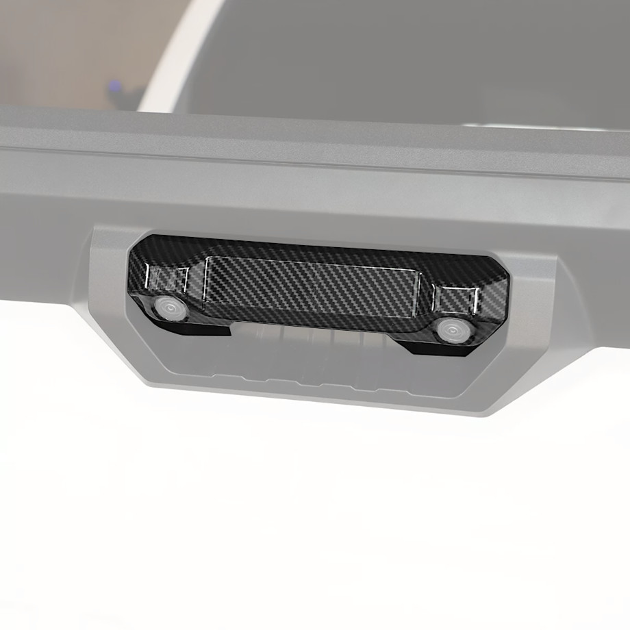 For Toyota Tundra 22-25 Carbon Fiber Tailgate Door Handle Cover Trim Decor Bezel
