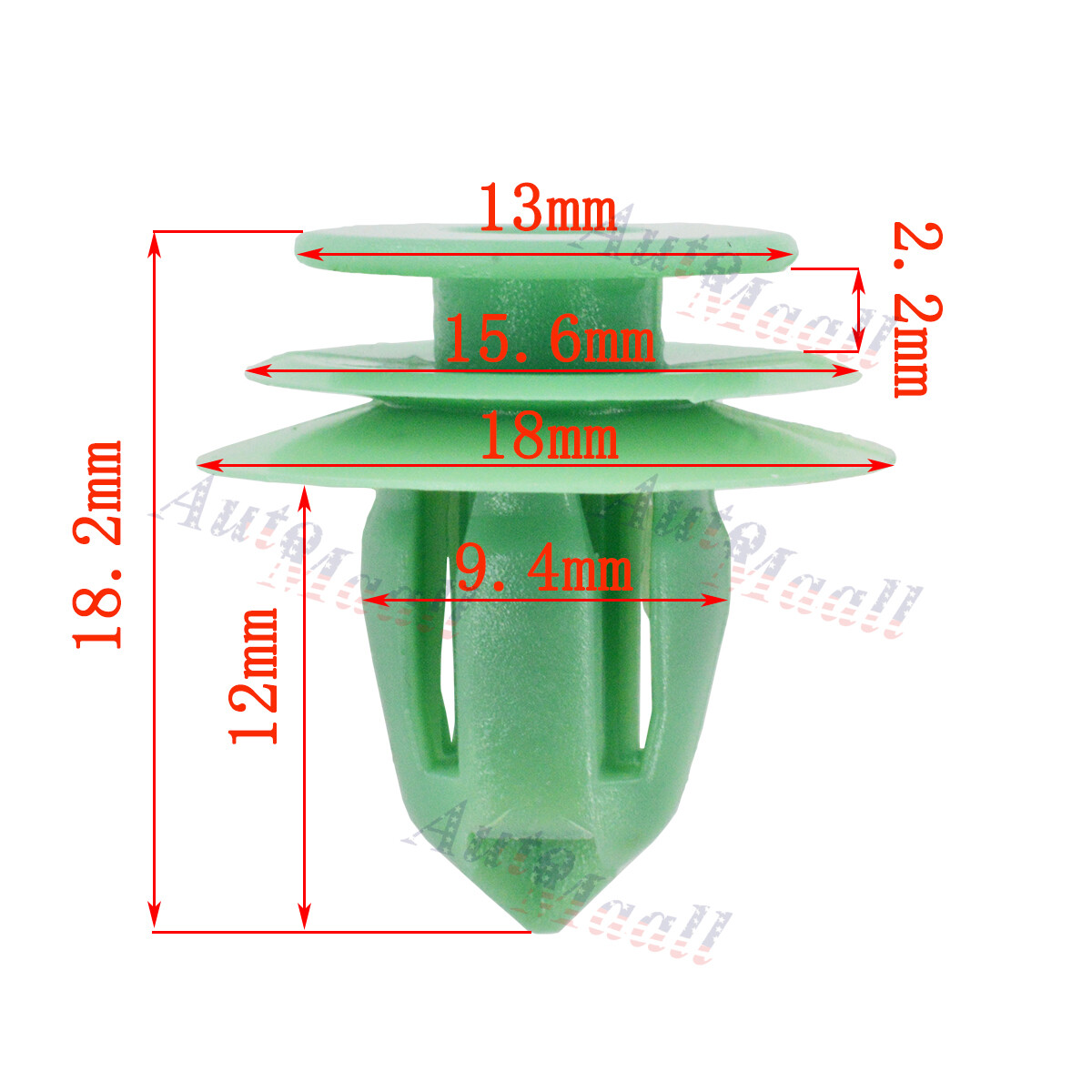 50x Door Panel Interior Trim Retainer Nylon Clips For Honda Civic 91560-SZW-003