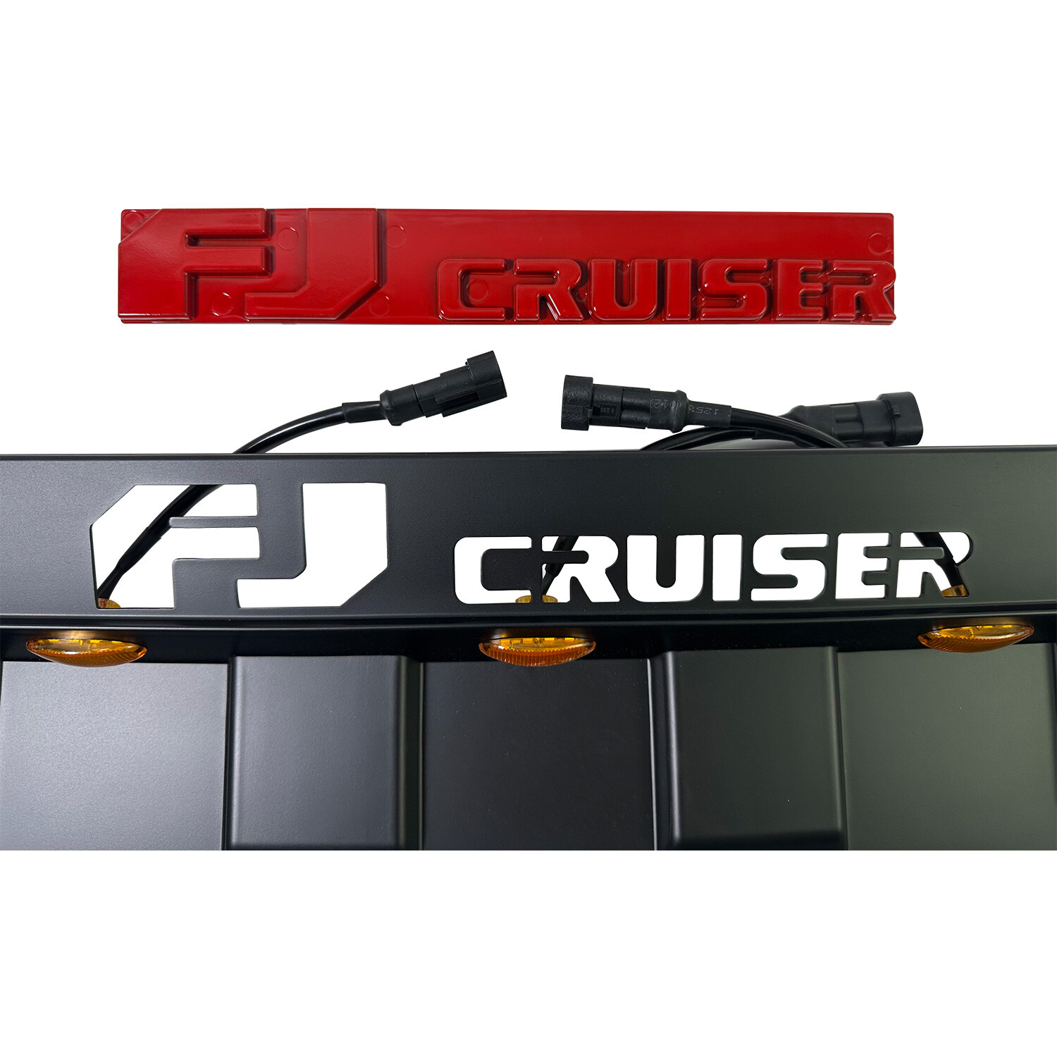 New Front Engine Hood Air Intake Grille Cover w/Lamp For 07-14 Toyota FJ Cruiser
