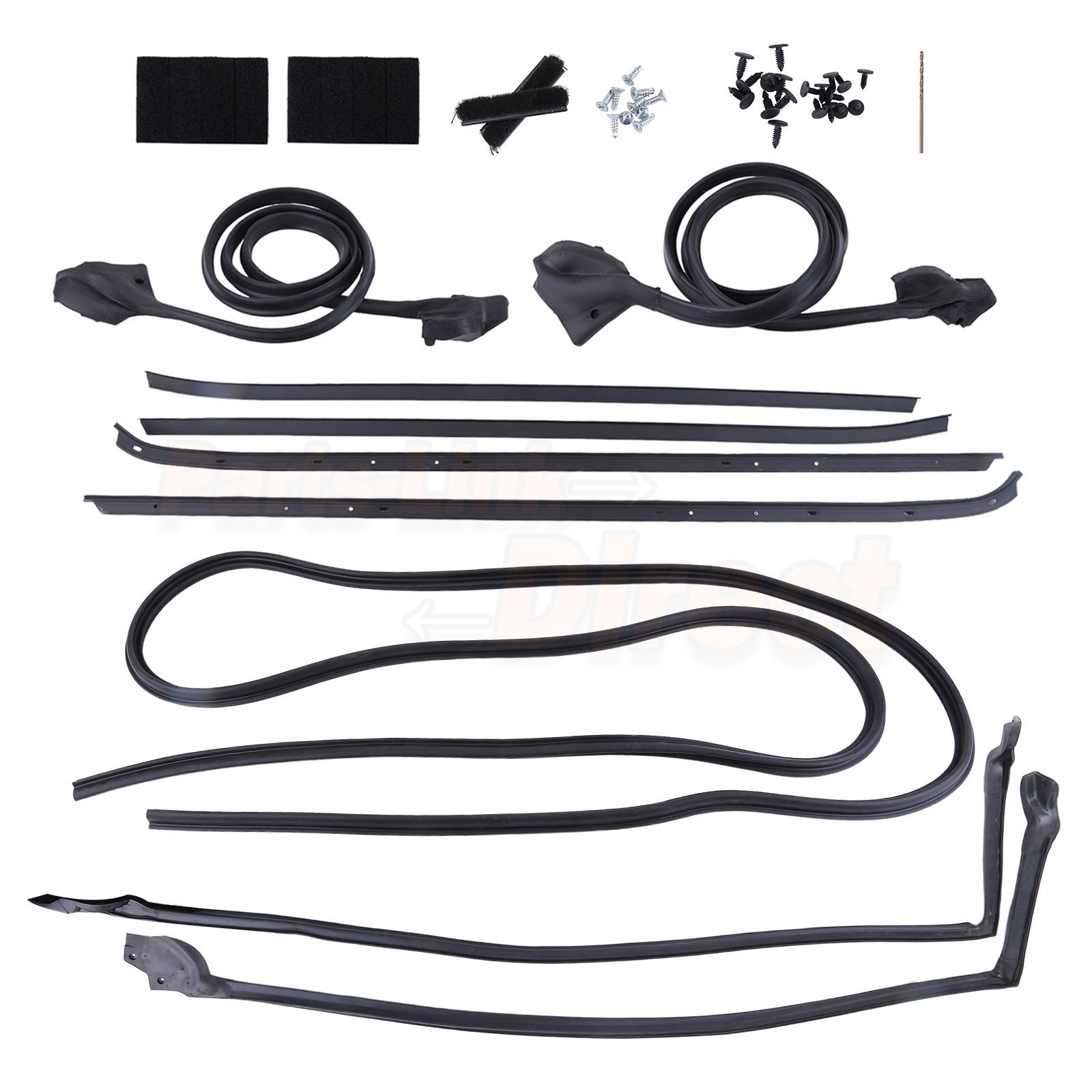 For 70-81 Chevy Camaro Pontiac Firebird Weather Strip Seal Full Weatherstrip Kit