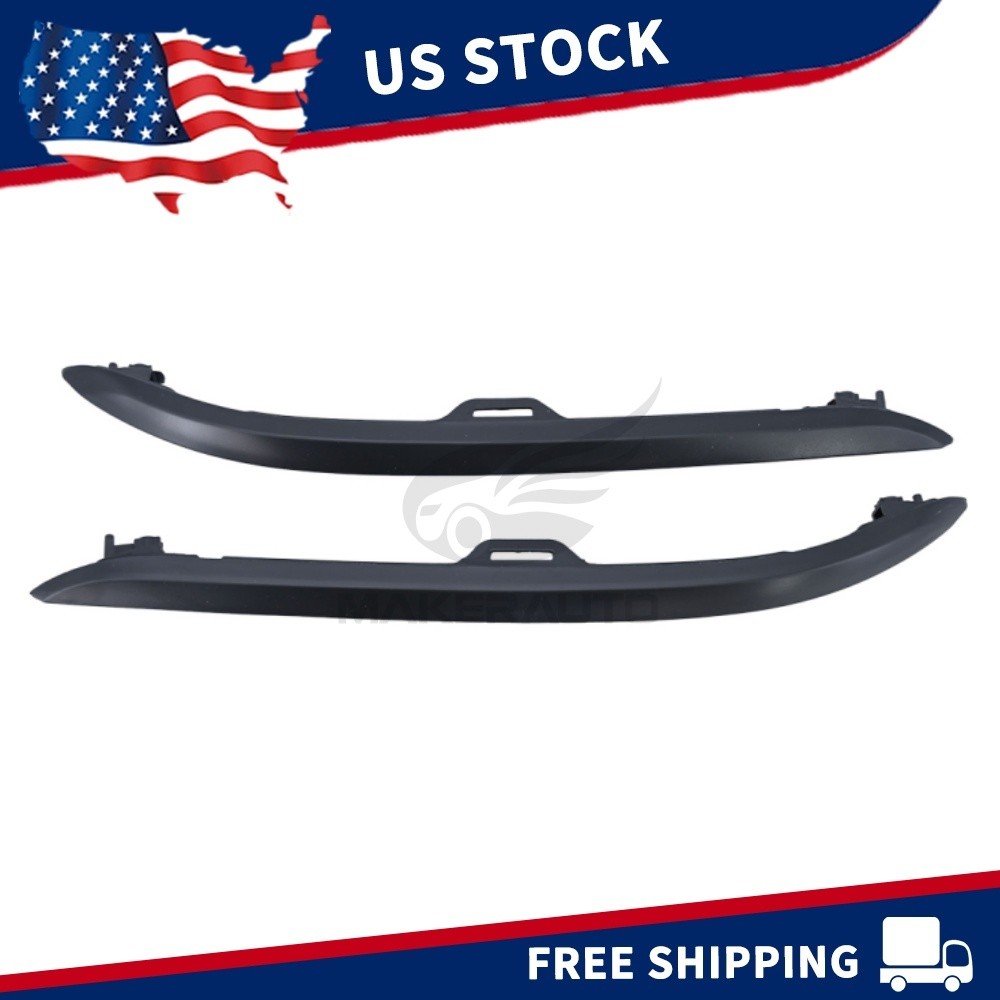 Front Left + Right Lower Bumper Trim Moulding Set For Honda Pilot 2019 2020-2022
