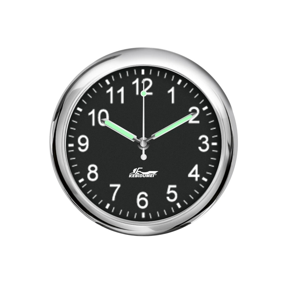 Luminous Clock Auto Car Interior Accessories Stick-On Digital Watch Quartz Clock