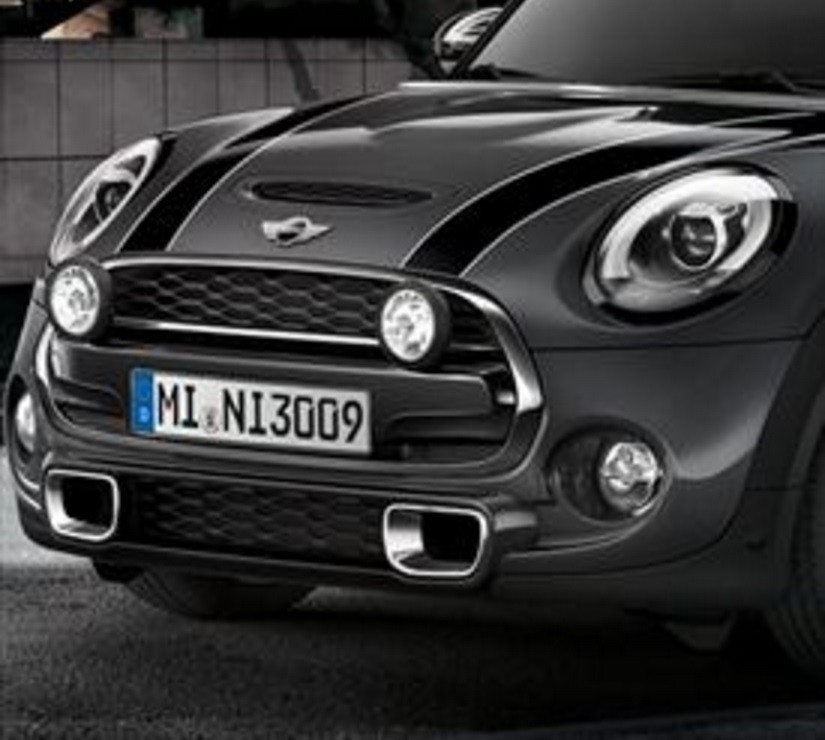 OEM Mini Cooper Black Line Headlight Rings Set Left Right F55 F56 F57