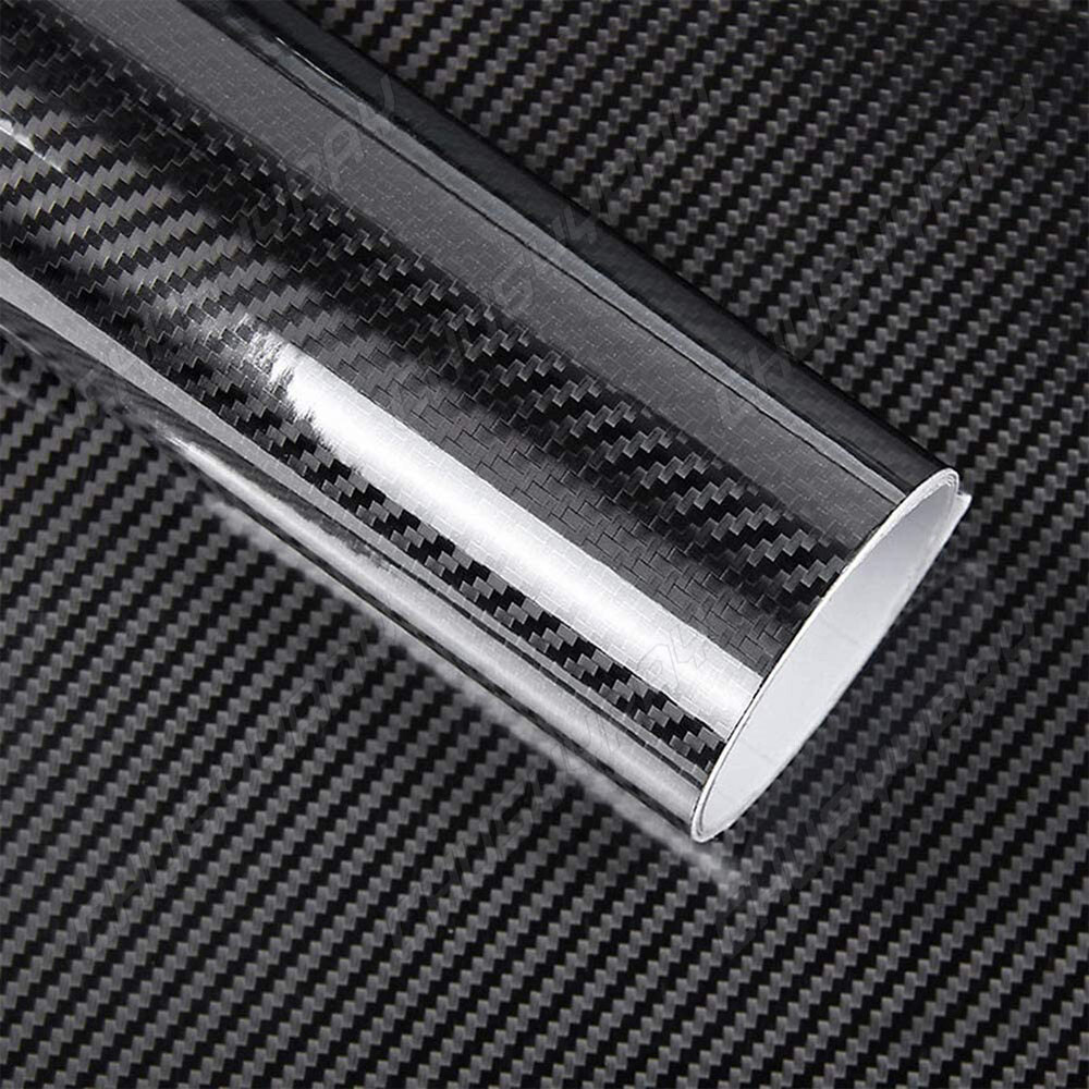 Premium Fibra De Carbono For Car Vinilo Para Autos Carros Negro 12*60 5D