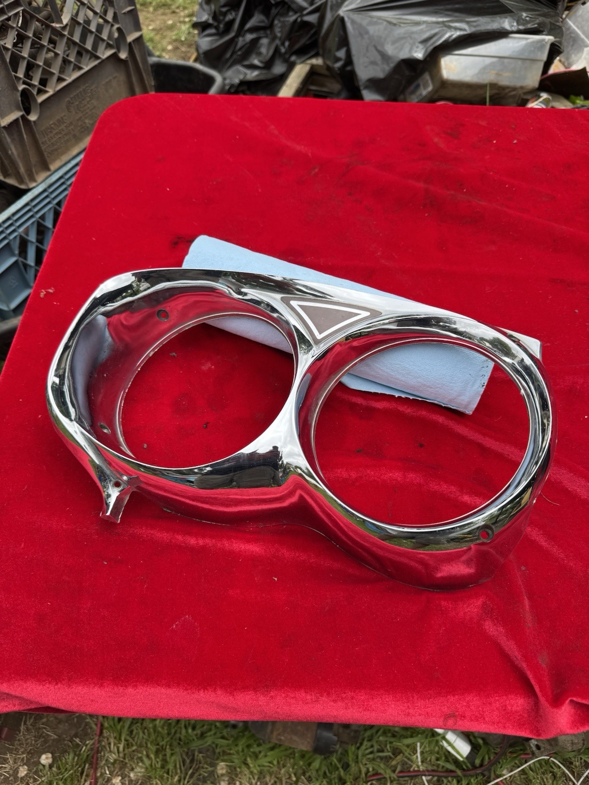1967 FORD GALAXY 500 ORIGINAL LEFT HEADLIGHT BEZEL FoMoCo C7AB-13064 67 Vintage