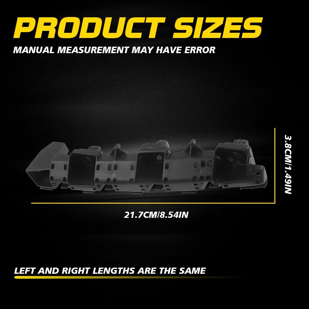 2x Front Bumper Bracket Set Driver Passenger Side For 2012-2016 Subaru Impreza Y