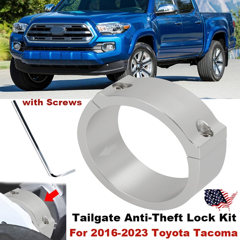 For 2016-2023 Toyota Tacoma Truck Bed Tailgate Anti-Theft Lock Device – Aluminum
