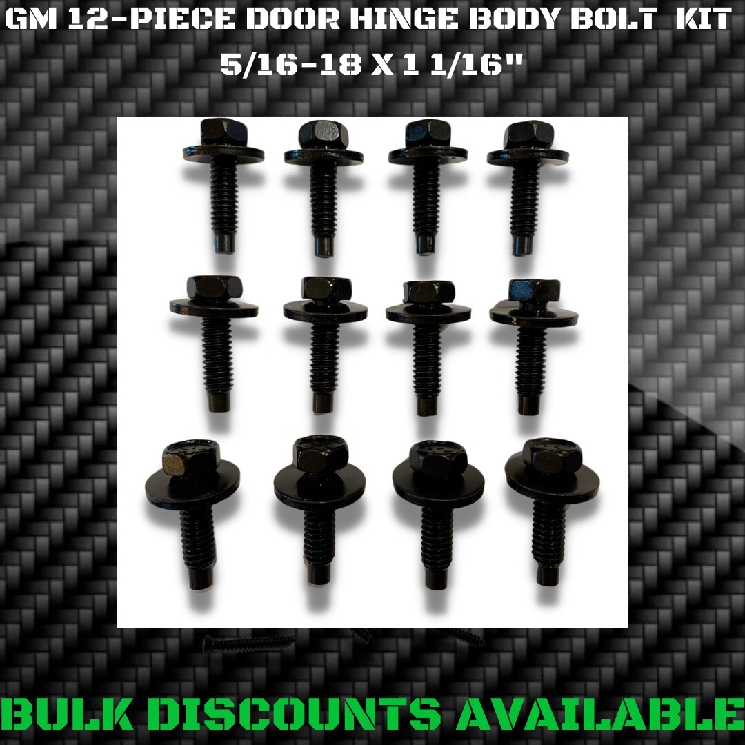 1926-1980 General Motors GM B BODY Upper & Lower DOOR HINGE BODY BOLTS Set NOS