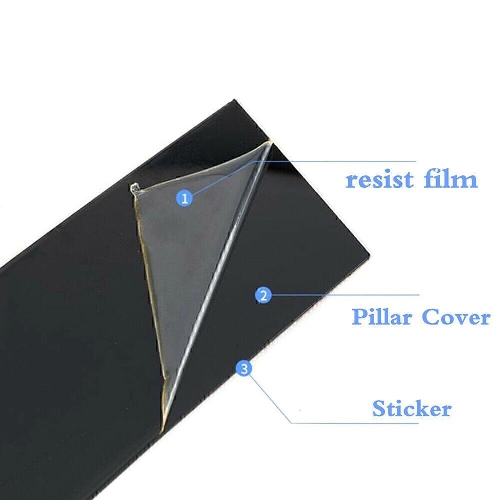 Pillar Posts Door Trim (8pcs/Set) FIT FOR Mazda 3 Sedan 2019-2021 Glossy Black