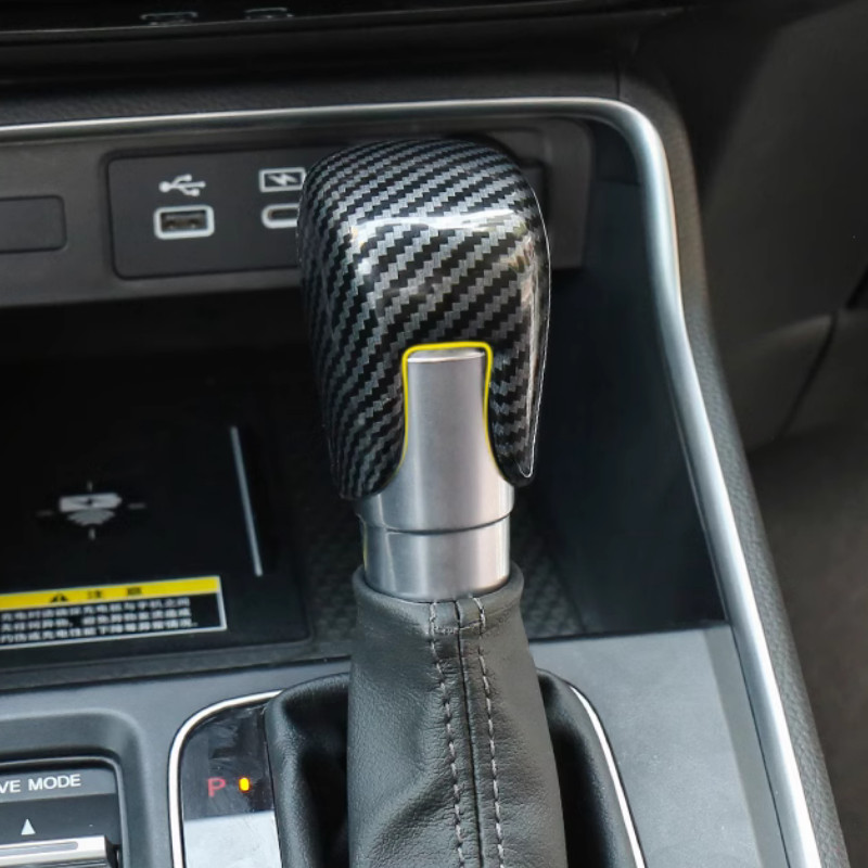 Carbon fiber Car Gear Shift Knob Trim 1pcs For Honda CRV CR-V 2023-2026