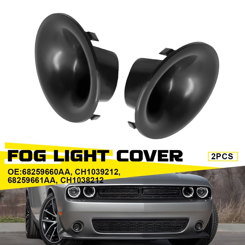 For Dodge Challenger 2015-2023 Front Fog Light Cover Bezels Left & Right Pair US