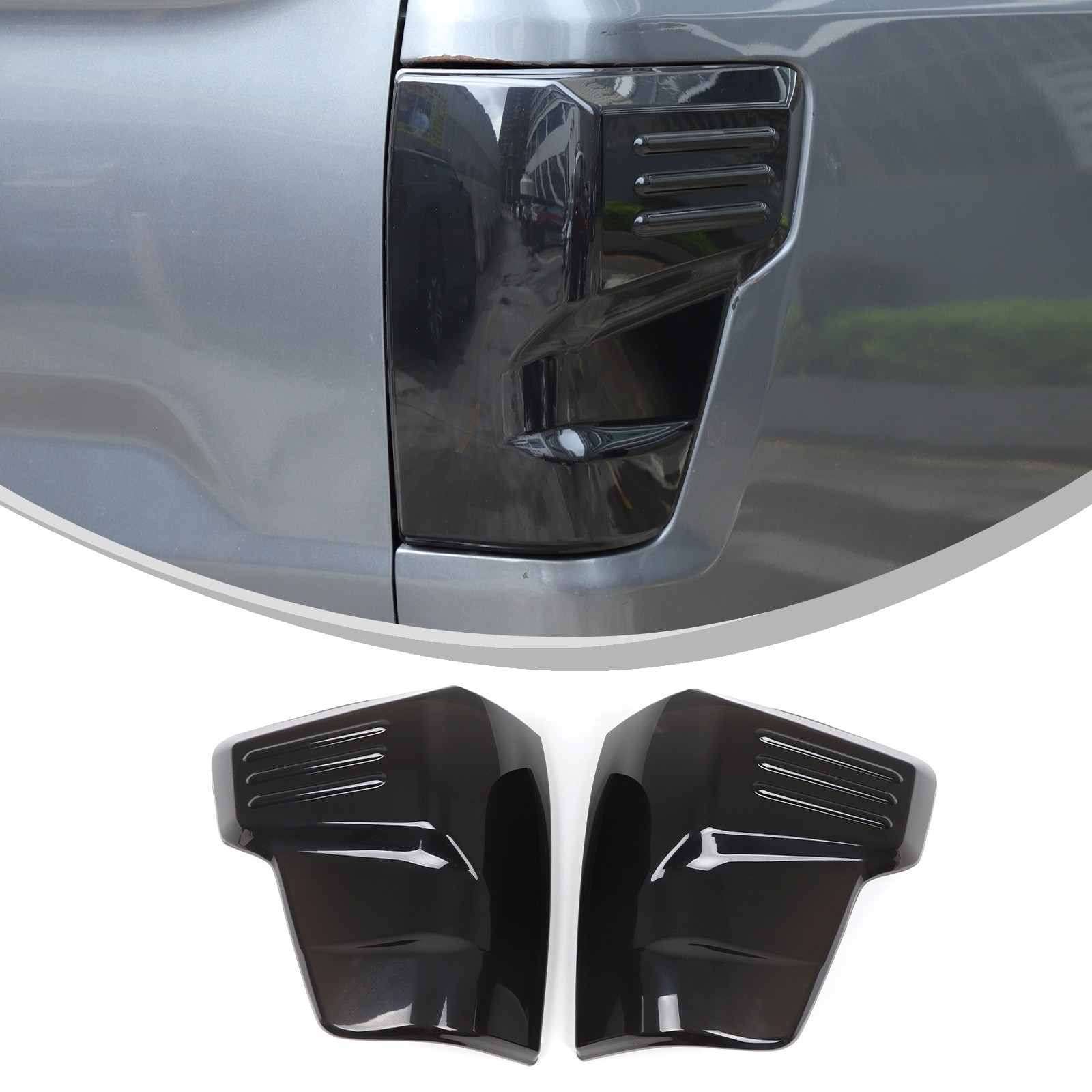 For Nissan Titan 2016-2023 Tail Light Blackout Protection Trim Cover ABS