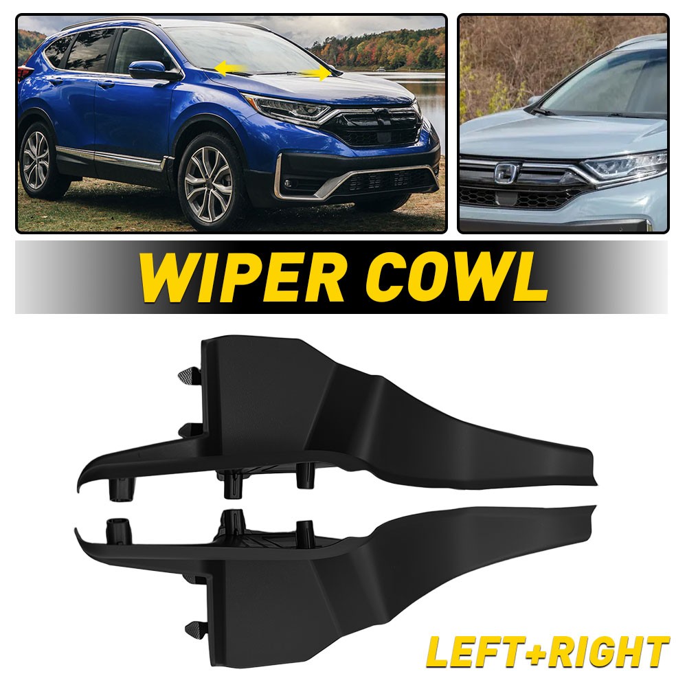 For 2017-2022 Honda CRV Set of 2 Windshield Wiper Cowl Cover Side Extension Trim