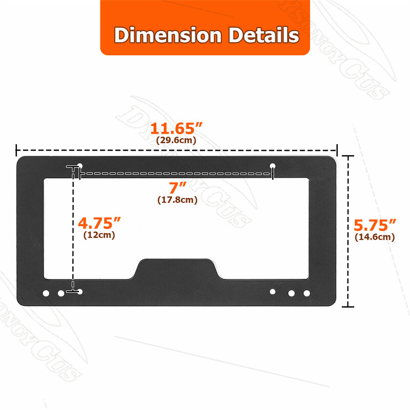 For Tesla Model X License Plate Holder Mount 2016-2017 2018 2019 2020 (No-Drill)