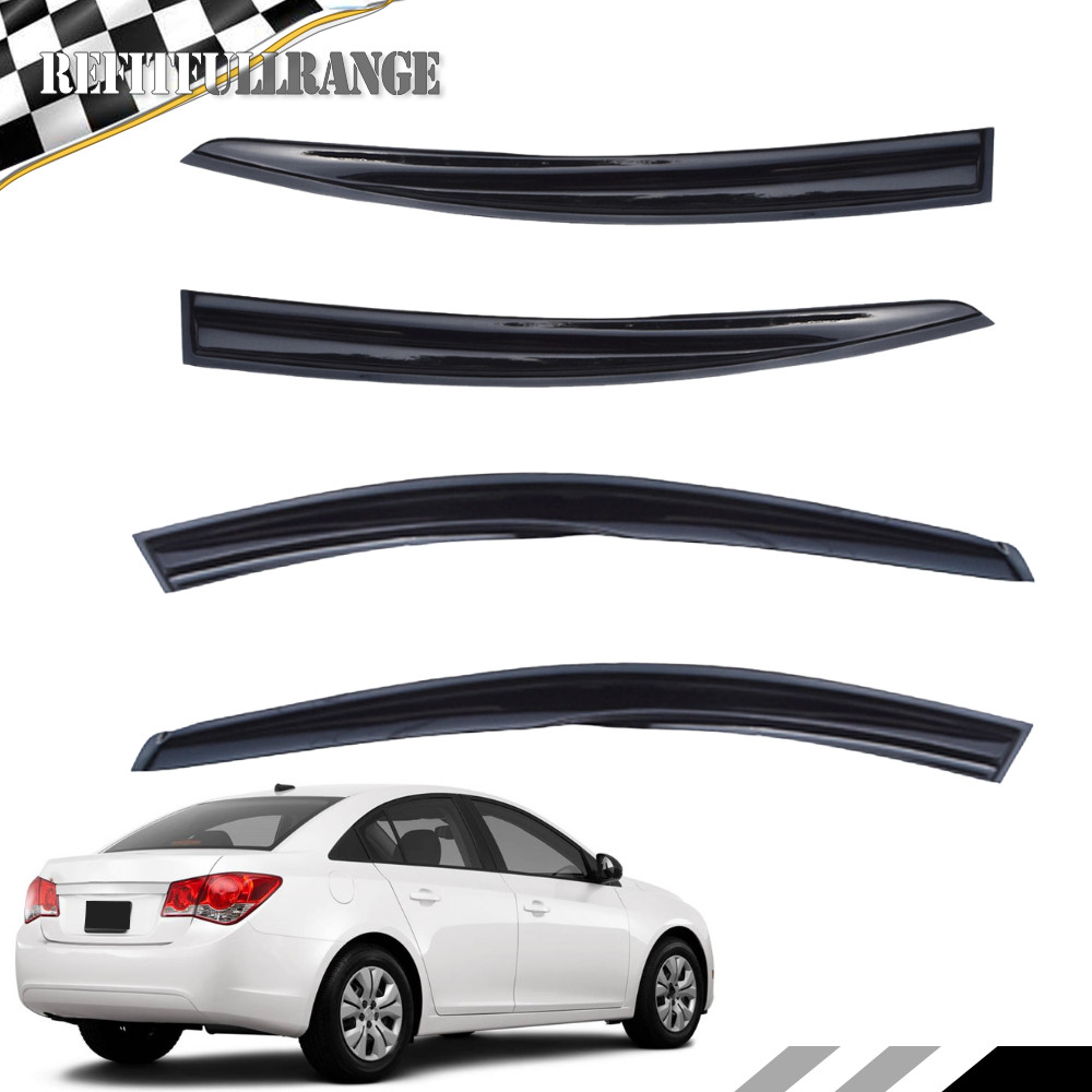 4Pcs Window VisorS Rain Guards Fit For 2011 2012 2013 2014 2015 Chevrolet Cruze