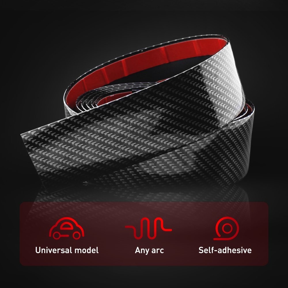 Carbon Fiber Car Door Plate Sill Scuff Cover Anti Scratch Sticker Accessories 2M