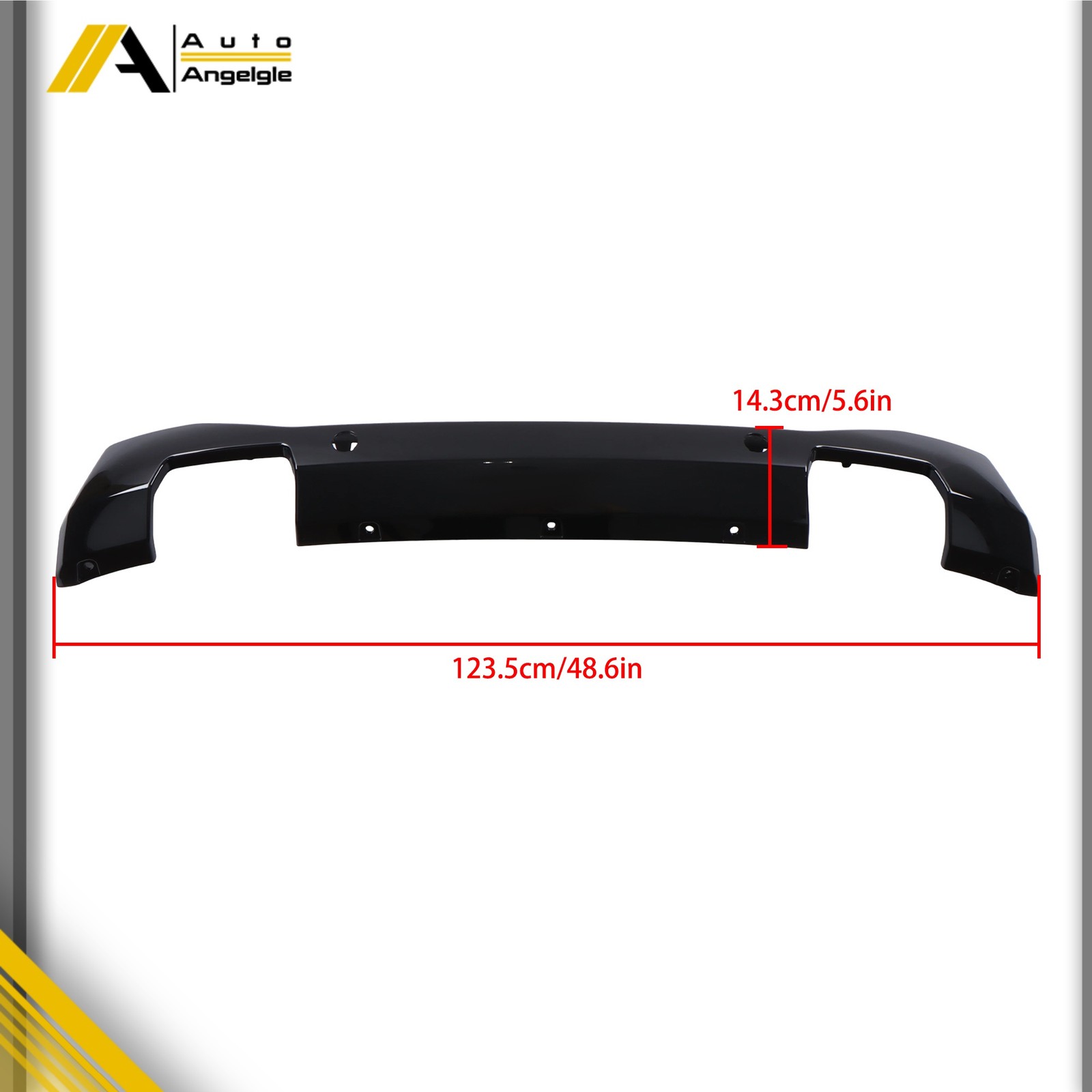 Front Lower Valance Panel W/ Sensor Holes Black For Ford Ranger 2019- 2022 2023