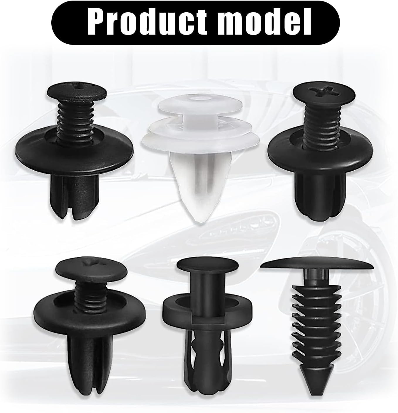 104pcs Car Body Plastic Trim Retainer Fastener Clips Push Pin Fender Bumper US