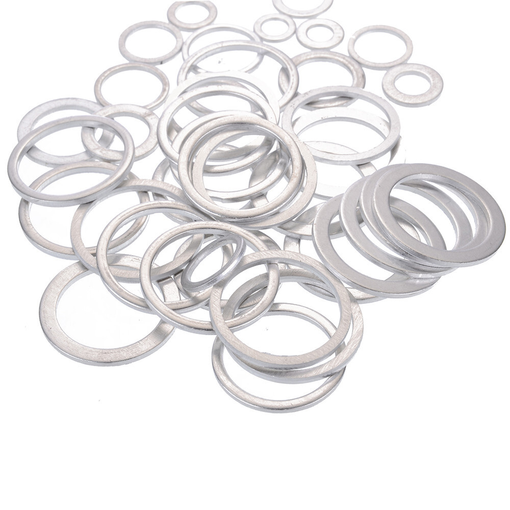 Car O-Ring Seal Crush Washer Assortment Kit Engine Oil Drain Plug Gasket 450Pcs