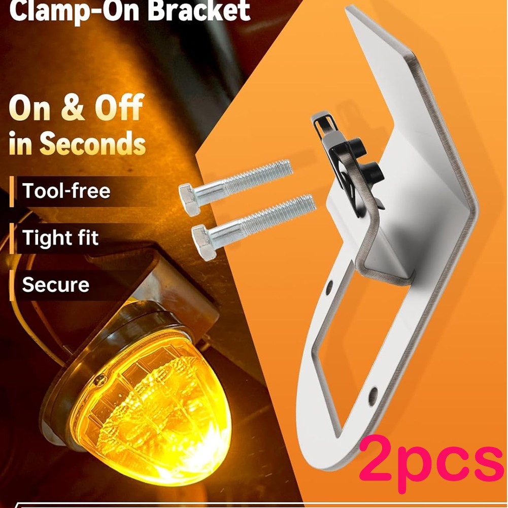 Upgrade Watermelon Light Bracket, Steel Clamp-On Truck Under Glow Frame Mount