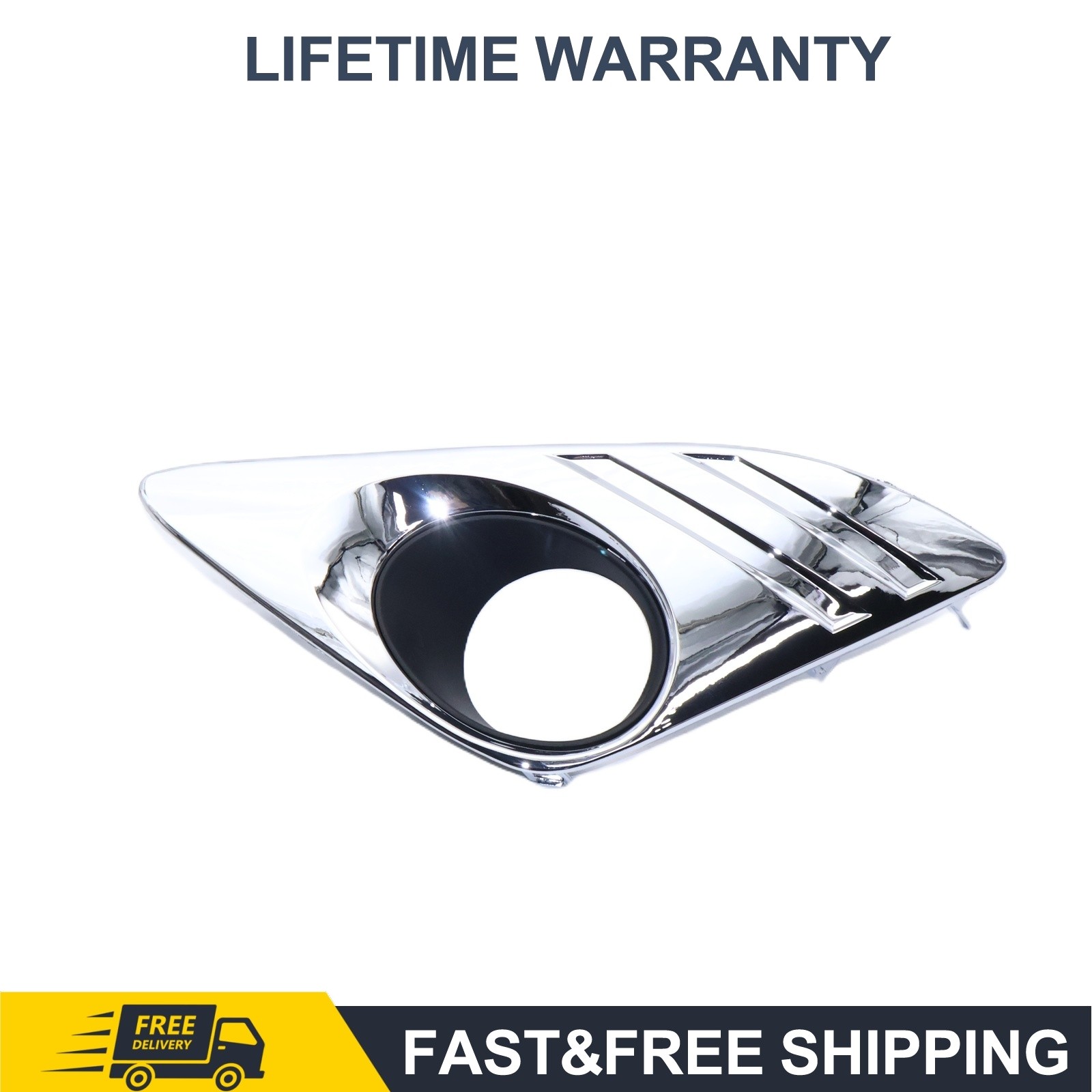 Fog Light Trim Panel Set For Toyota Camry 2012-2014 Left Right Chrome