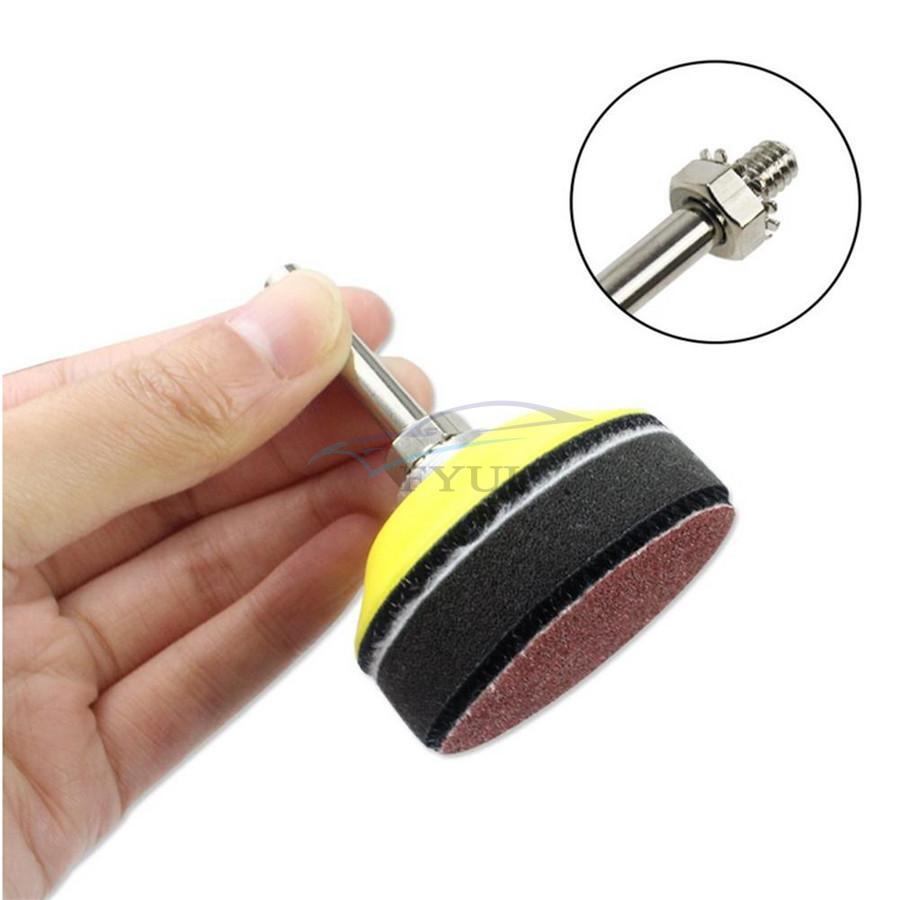 100pcs 2″ Sanding Disc Pad+1x 1/4″ Shank Backing Pad +1x Soft Foam Buffering Pad