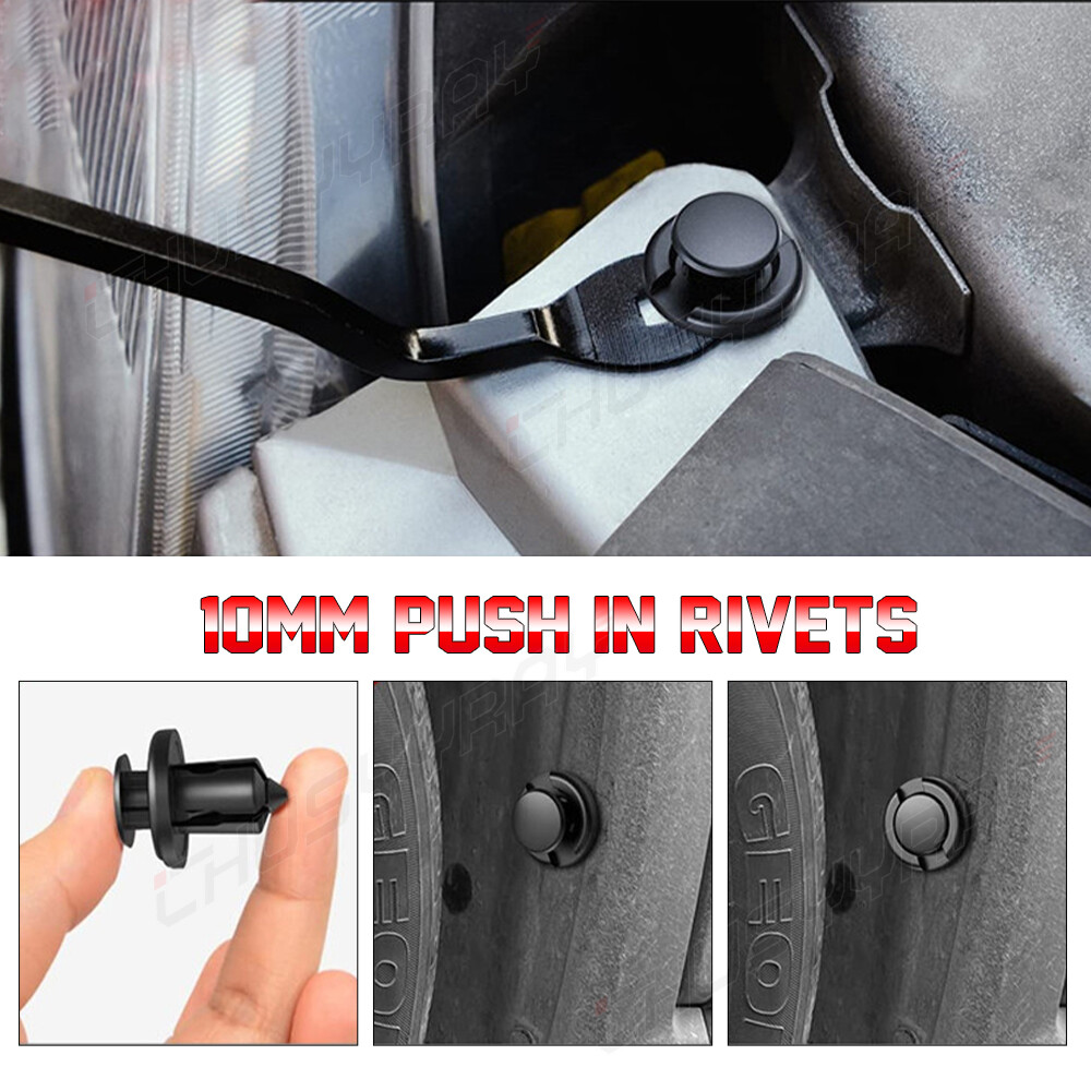 Set of 100 Radiator Cover Clip 90467-08217 For Toyota 4Runner Tacoma Lexus GX470