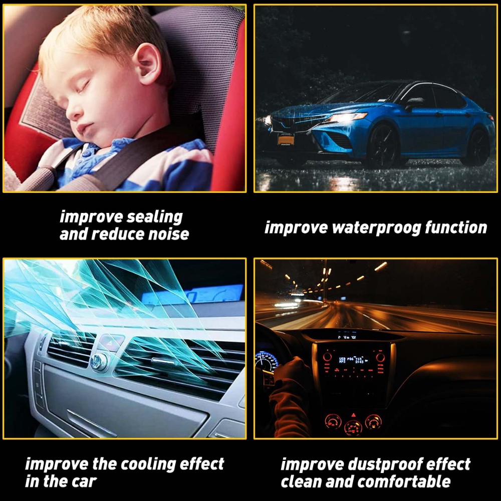 10ft Weather Seal Rubber Strip Car Windshield Trim Edge Molding Protector Guard