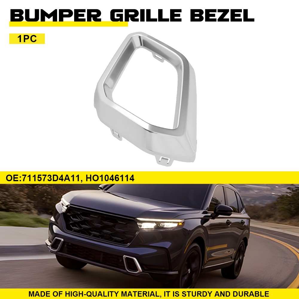 For 2023-2025 Honda CR-V Front Driver Bumper Grille Bezel Trim Satin Chrome EXC
