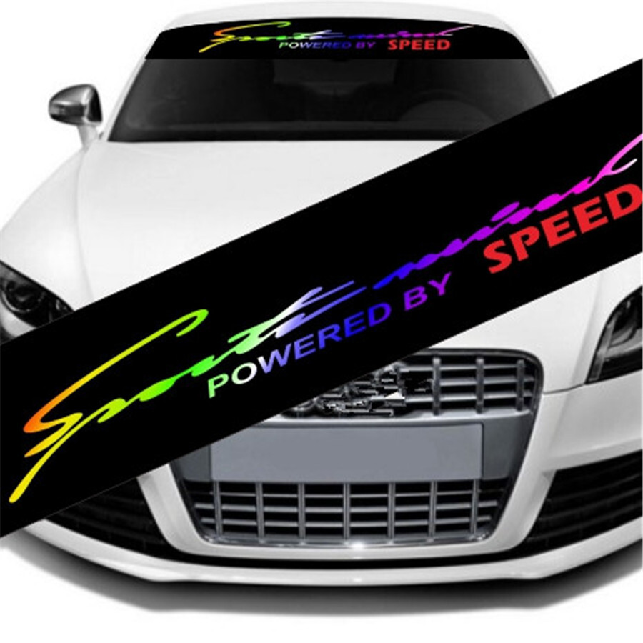 Laser Colorful Reflective Decal Sticker Decorative For Car Window Windshield