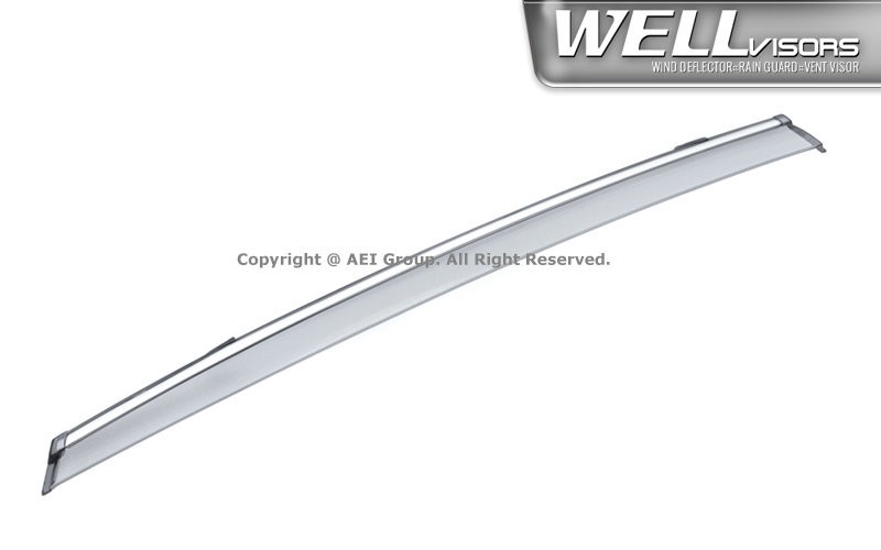 WELLvisors for Chevy Malibu 16-24 Sedan Deflectors Guards Window Visors Chrome
