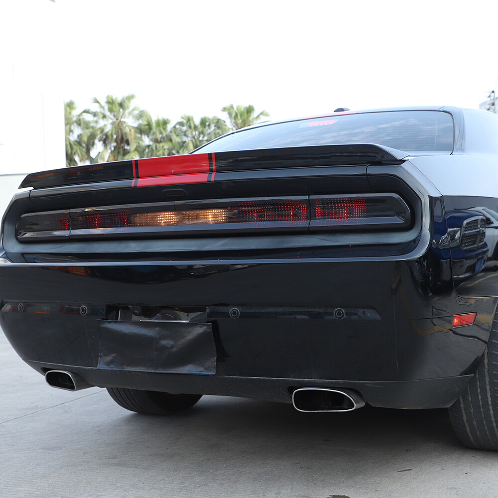 4pc TailLight Lamp Covers Rear Tail Light Guard for Dodge Challenger 2009-2014