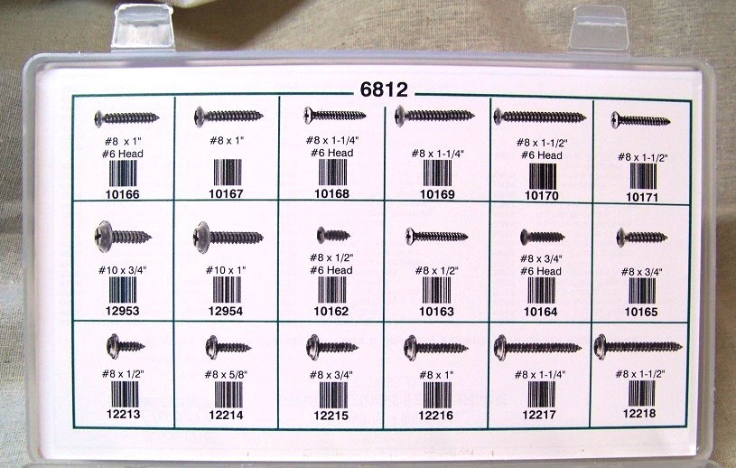 1 Qty-Black Tapping Screw Assortment(6812)