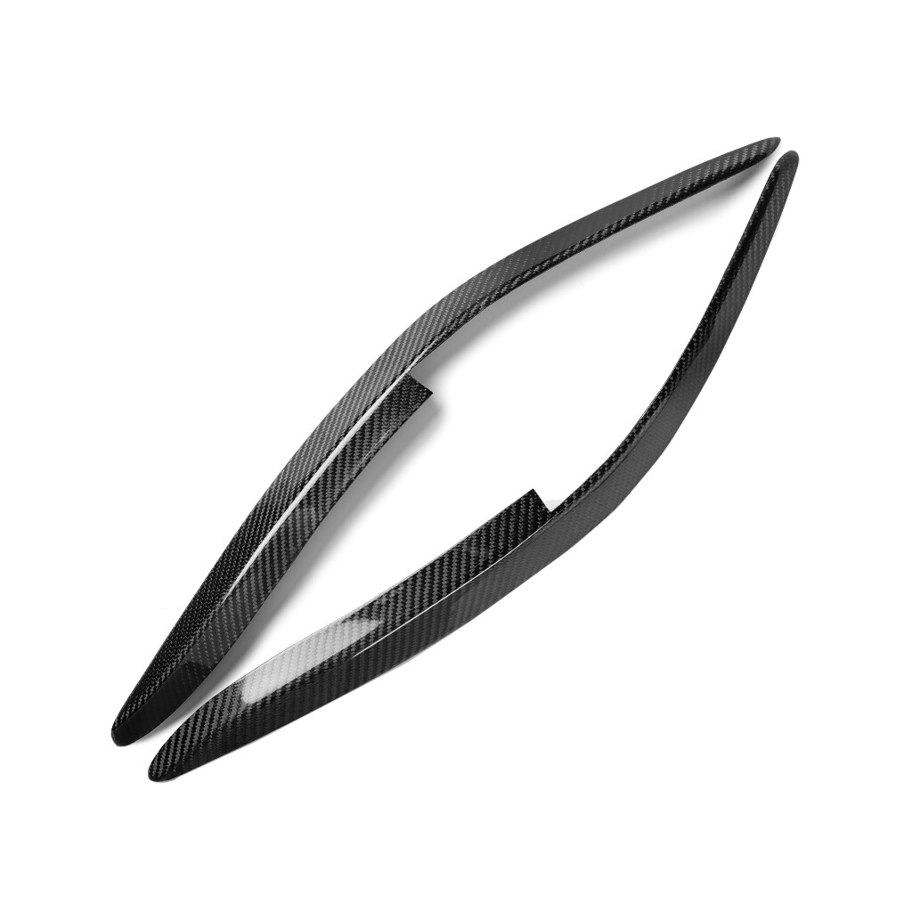 Real Carbon Fiber Headlight Eyelids Eyebrow Cover Fit For Honda Accord 1998-2002
