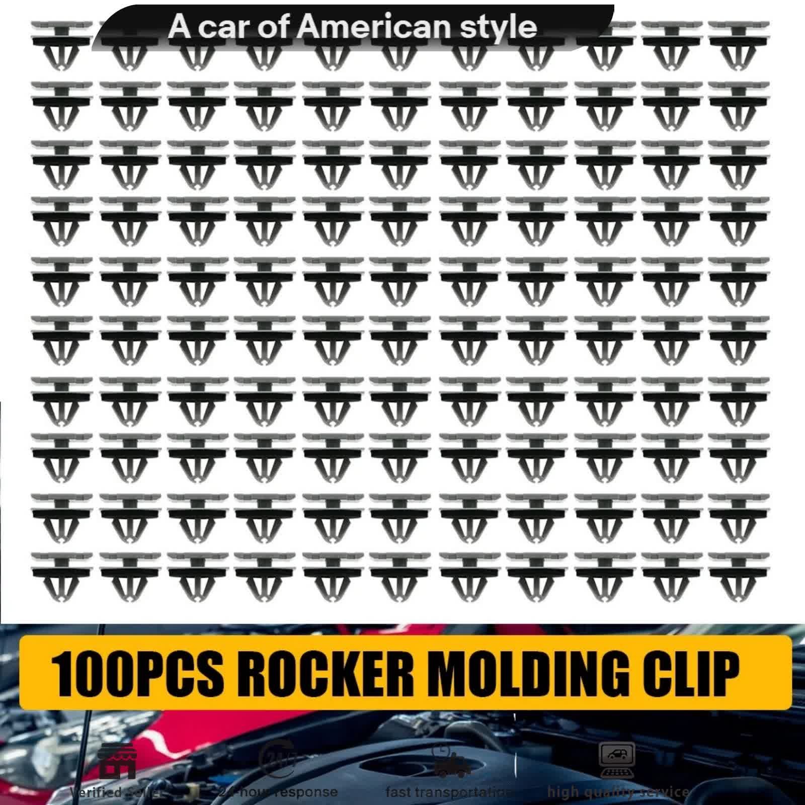 100PCS/Set Fender Flare Clips Rocker Molding Clip for Jeep Chrysler 68172491AA