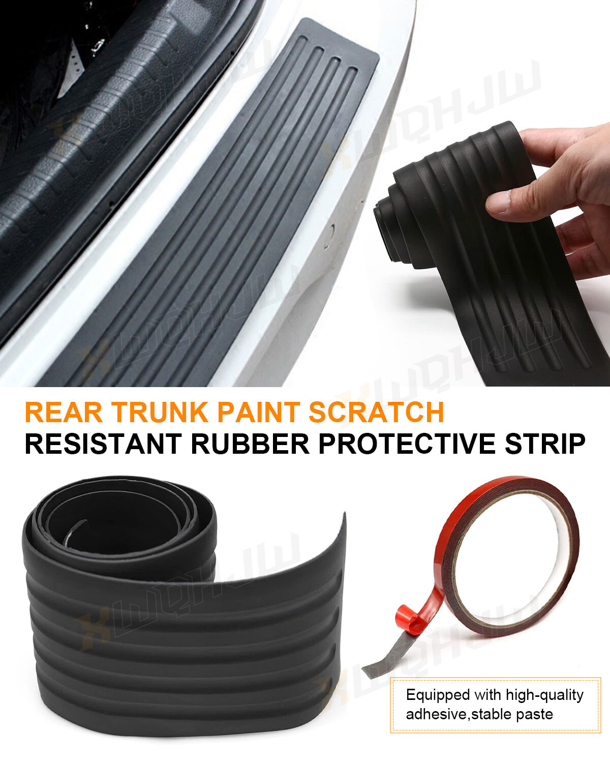 For Jeep Grand Cherokee 1999-2010 Rubber Rear Bumper Protector Scratch Guard