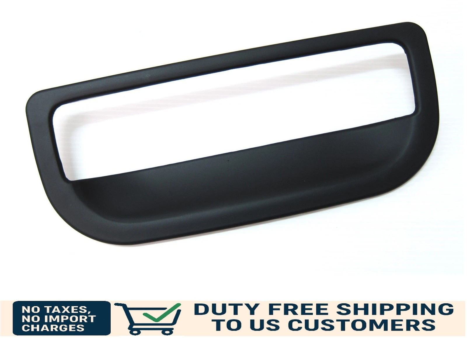 MATTE BLACK TAILGATE HANDLE COVER FOR FORD RANGER WILDTRAK PX2 XLT MK2 2015-2017