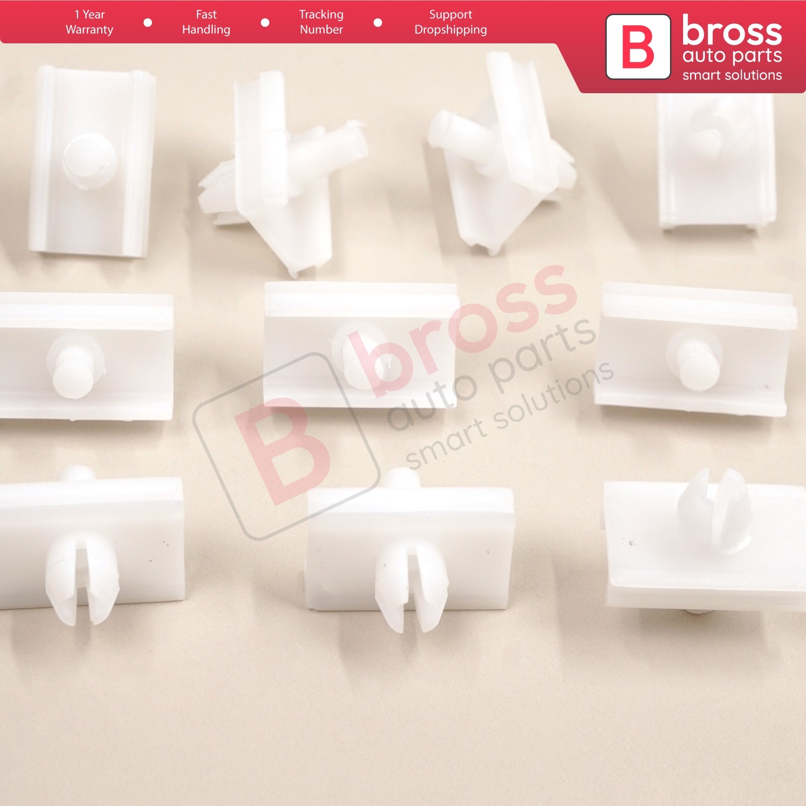10 Pcs Door Body Trim Moulding Clips for BMW 5 E34 Alpina B10 1987-1995 4/5 Door